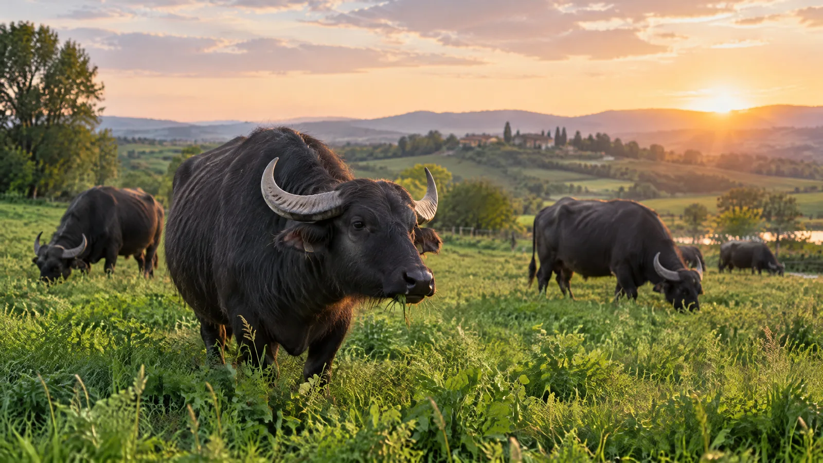 Bufale al pascolo per la filiera lattiero-casearia italiana